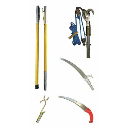 FG Series Tree Pruner kit with Pole Saw, Hand Saw and Limb Raiser MPN:FG-6PKG-2