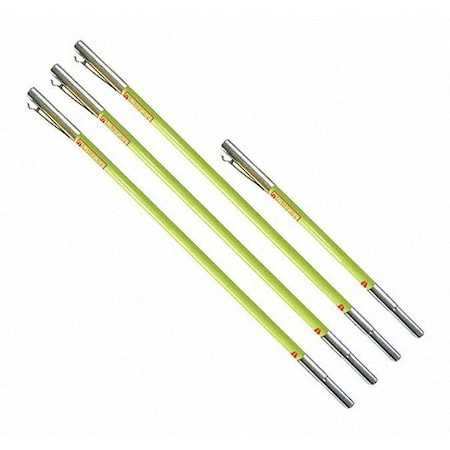 Extension Pole Kit, Fiberglass Handle, Foam Grip, 21 ft Tool L MPN:JE-6/3