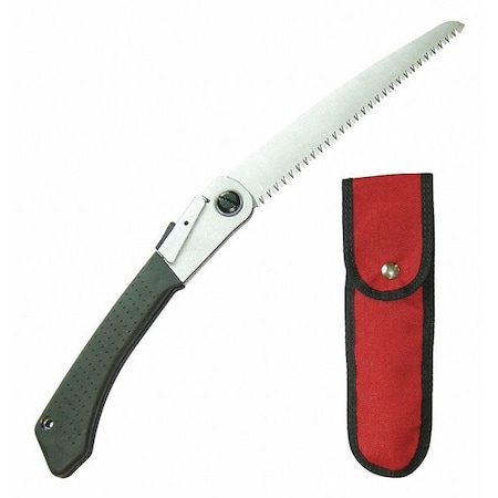 Folding Pruning Saw W/ Sheath, 8 in L Blade, Metal Handle, Nylon Grip MPN:SB-8TE-FPKG