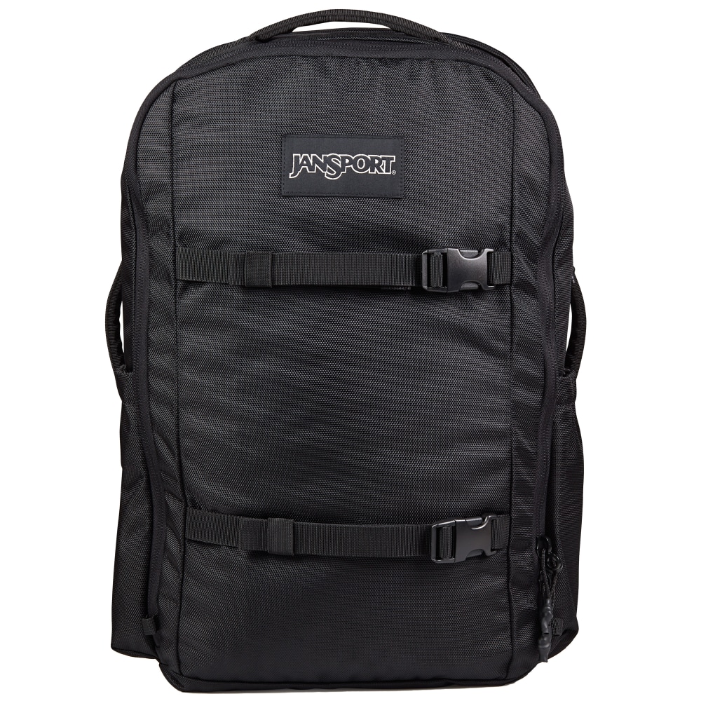 JanSport 1680D Polyester Venture Pack, 21-1/2inH x 6-5/16inW x 13-1/4inD, 100% Recycled, Black MPN:JS0A85VC008