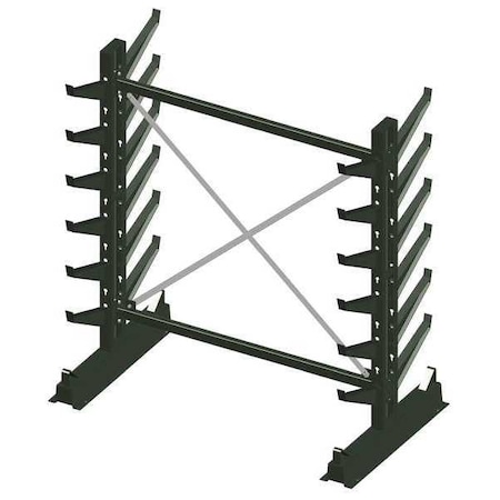 Inclined Starter Cantilever Rack, 7 ft. H MPN:CR-7