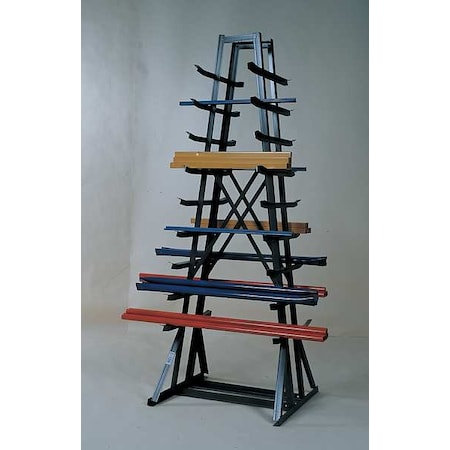 Horizontal Storage Rack, 9 Arms, 84Inx7ft MPN:CR-833