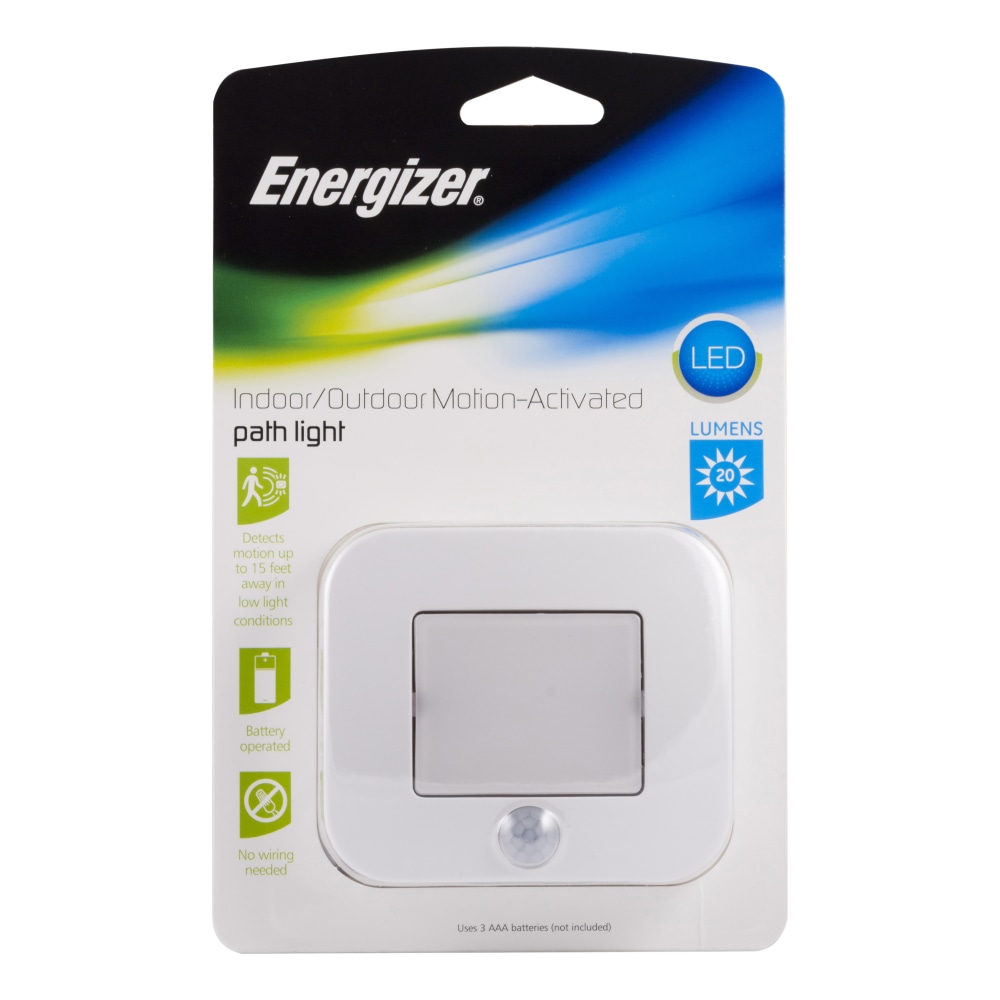 Energizer LED Motion Activated Indoor/Outdoor Path Light, White MPN:38183