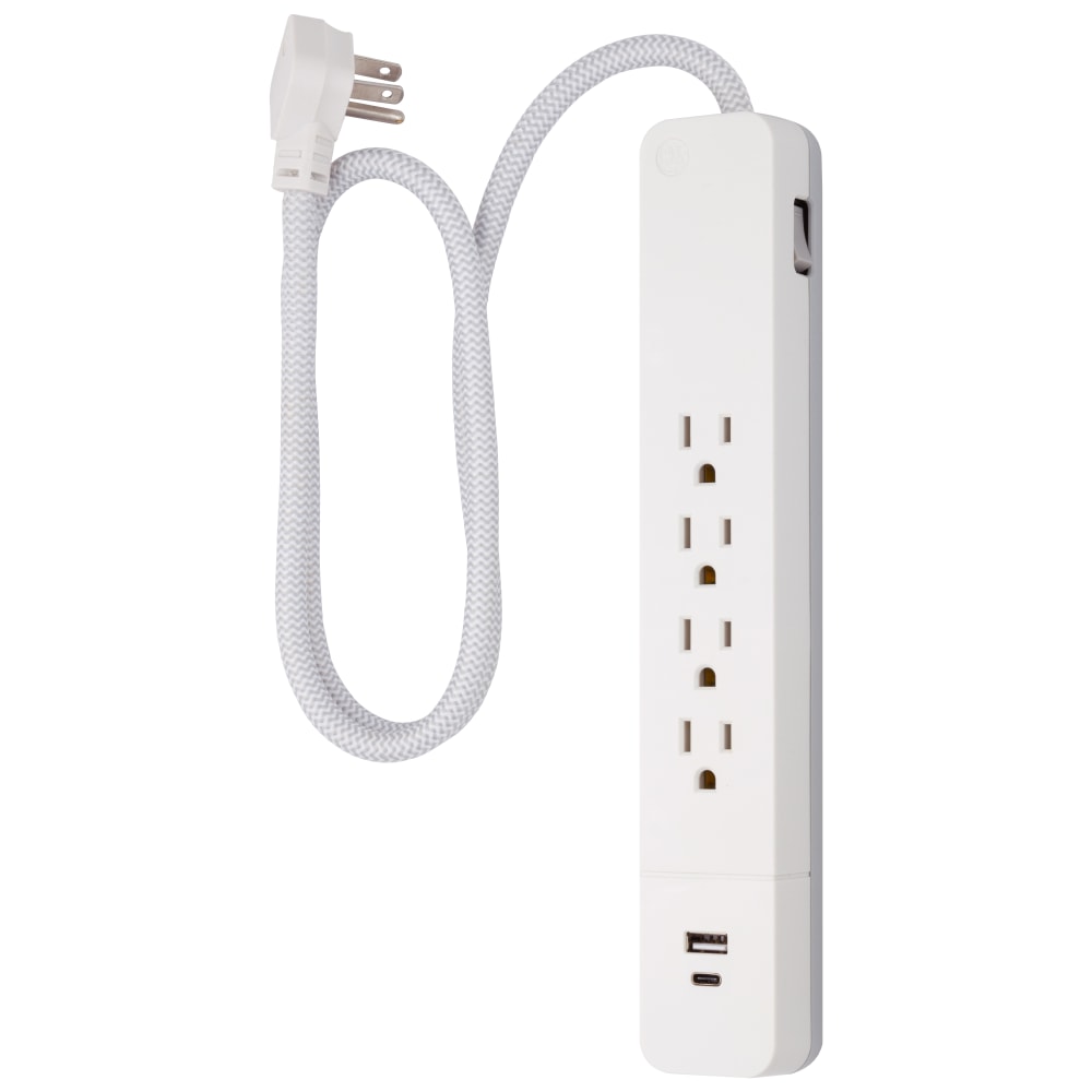 GE UltraPro 4-Outlet Surge Protector With USB, 3ft Cord, 41354 MPN:41354