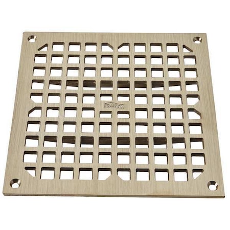 Galvanized; Top: Nickel Bronze, Grate, Sanitary Drains MPN:3100G
