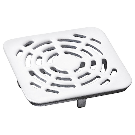 Floor Drain, Cast Iron, Square, 1-1/2