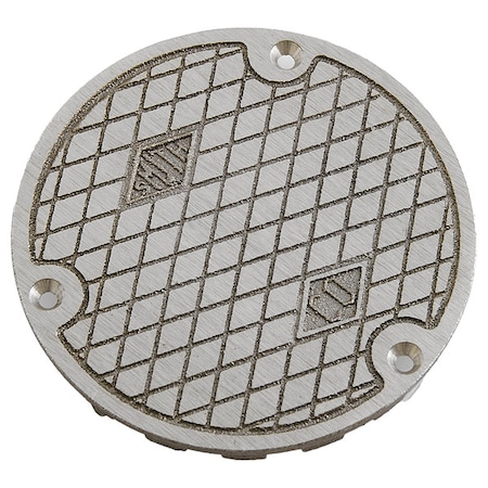 Strainer, Cast Iron, Nickel Bronze Finish, Round, 5 3/4 in Dia, Screw In MPN:4020C04NB-NS