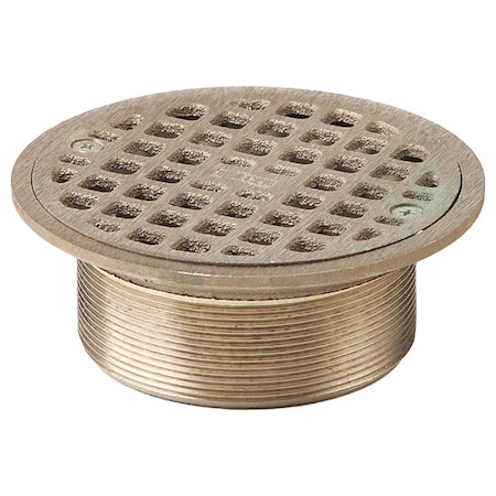 Round Commercial Grate, Nickel Bronze, 3-3/4