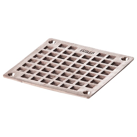 Square Commercial Grate, Nickel Bronze, Screw MPN:B05NBG