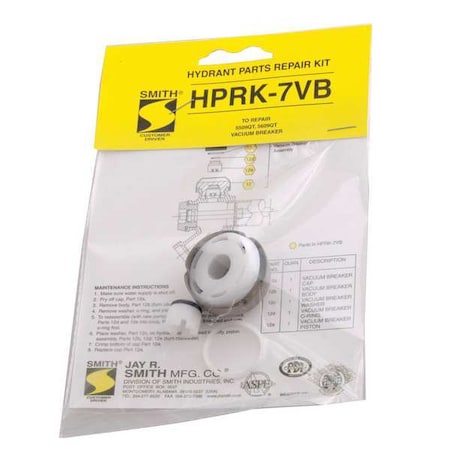 Hydrant Parts Repair Kit Vacuum Breaker MPN:HPRK-7VB