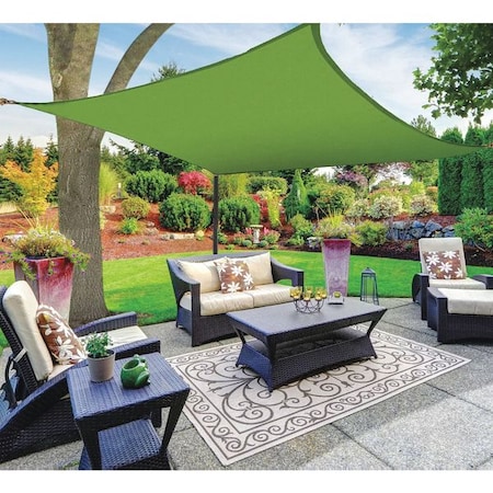 Sail Canopy, Square, Green, 18ftX18ft MPN:SH-40009