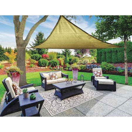 Sail Canopy, Triangle, Beige, 16x16x16 MPN:SH-40022