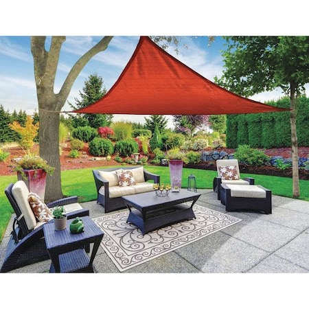 Sail Canopy, Triangle, Red, 12x12x12 MPN:SH-40023