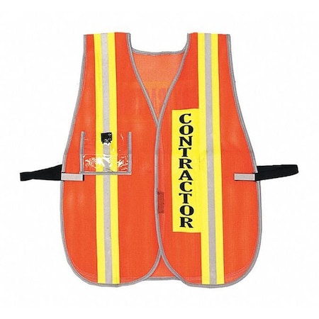 Safety Vest, Contractor, Orange, PK2 MPN:SV-6252