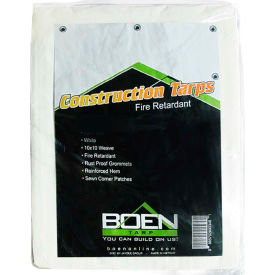 BOEN Fire Retardant Construction Tarp 10x10 Weave 20' x 21' - CT-2021 CT-2021
