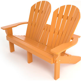 Frog Furnishings Riviera Adirondack Recycled Plastic 2-Seat Chair Cedar PB ADRIVCED