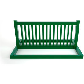 Frog Furnishings 6' Double Sided Recycled Plastic Bike Rack 6 to 10 Bike Capacity Green PB BIKEGRE
