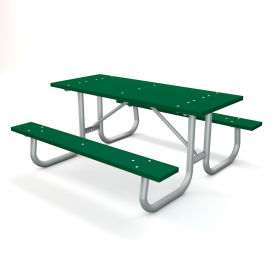 Frog Furnishings 6' Recycled Plastic Picnic Table Green PB 6GREGFPIC