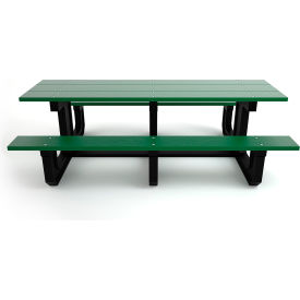 Frog Furnishings Park Place 8' Recycled Plastic Picnic Table Green PB 8GREPARKP