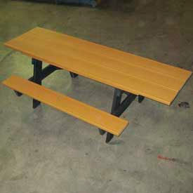 Frog Furnishings 8' A Frame Picnic Table ADA Compliant Recycled Plastic Cedar PB APIC6CEDADA