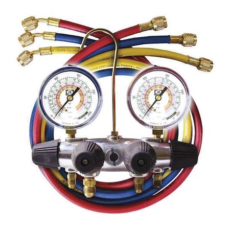 Mechanical Manifold Gauge Set, 4 Valves MPN:25233L