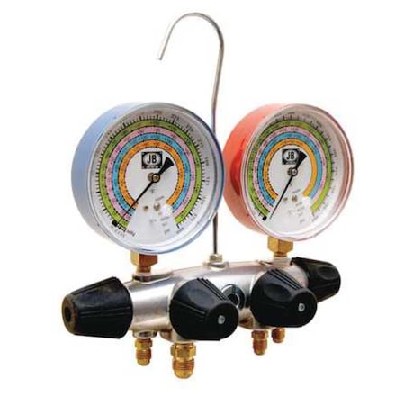 Manifold Gauge Kit, 5 ft L, 3/8Gauge MPN:25708
