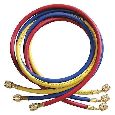 Hose Set, 5 ft L, Blue/Red/Yellow, 800 psi MPN:CCLE-60