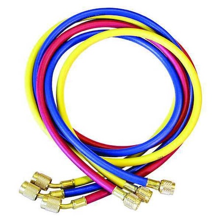 Manifold Hose Set, 60 In, Red, Yellow, Blue MPN:CCLS-72