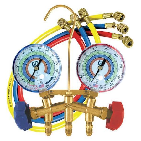 Manifold Gauge Kit, 5 ft L, 3 1/8 in Gauge MPN:M2-22831