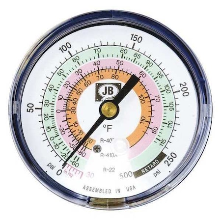 Gauge, Blue LED, For R-22, R-404A, R-410A MPN:M2-820L
