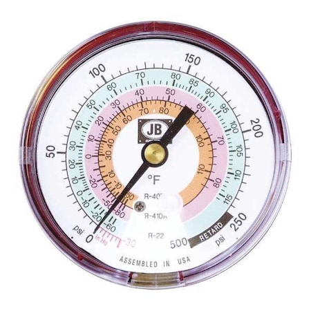 Gauge, Red LED, For R-22, R-404A, R-410A MPN:M2-825L