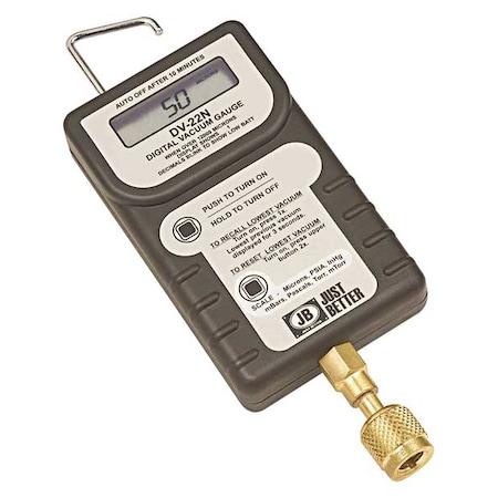 Vacuum Gauge, LCD, Brass, Audio/Visual MPN:DV-24N