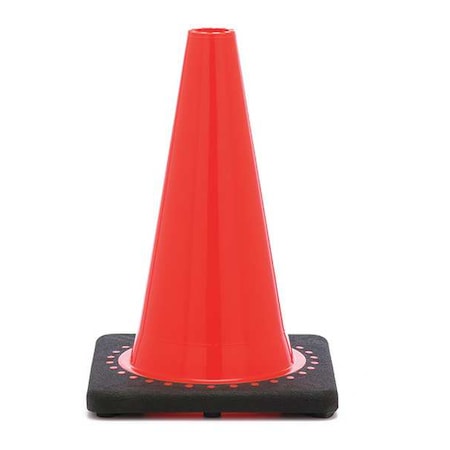 Traffic Cone, PVC, Non-Reflective, 12 in Height, 1.5 lb, Orange MPN:RS30008C