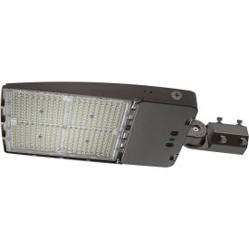 Commercial LED Flood Light 300W 45000 Lumens 3K-4K-5K w/ Slipfitter Mount & Photocell CLF14-300S-UNV-8SC1-T3-SF-BZ-BPC