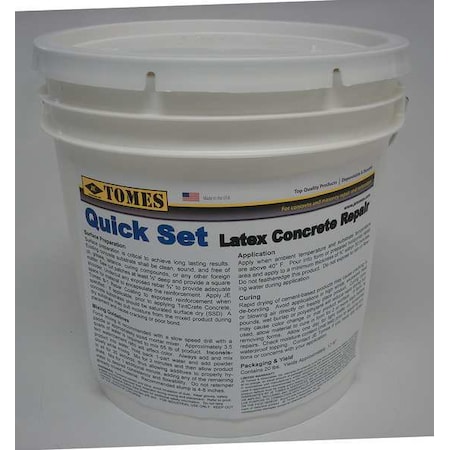 Concrete Repair Compound, Pail, Gray, Tomes MPN:C107-2