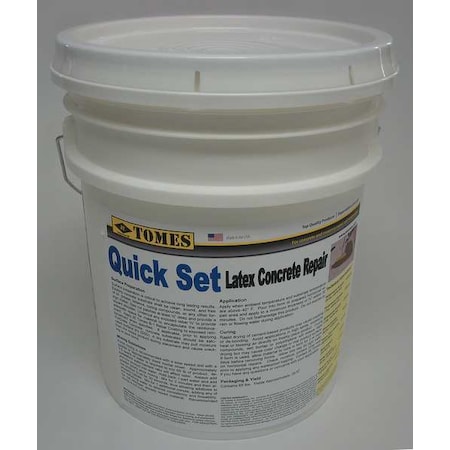 Concrete Repair Compound, Pail, Gray, Tomes MPN:C107-5
