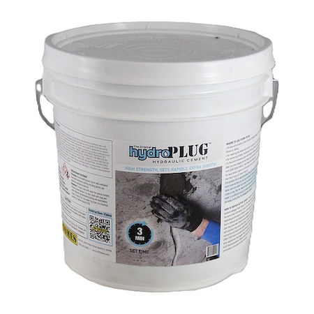 Hydraulic Cement, Pail, Gray, Hydroplug MPN:C120