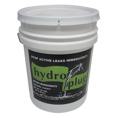Hydraulic Cement, Pail, Gray, Hydroplug MPN:C121