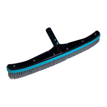 Pool Brush, Al, Black/Gray/Enameled, 18