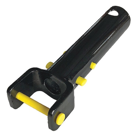 Vacuum Handle, Al, Black/Enameled, 4-1/2
