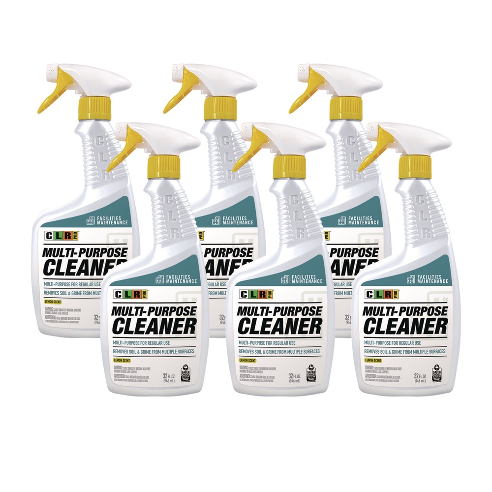 CLR PRO Multi-Purpose Cleaner, Lemon Scent, 32 oz Bottle, 6/Carton MPN:FM-MPC32-6PRO