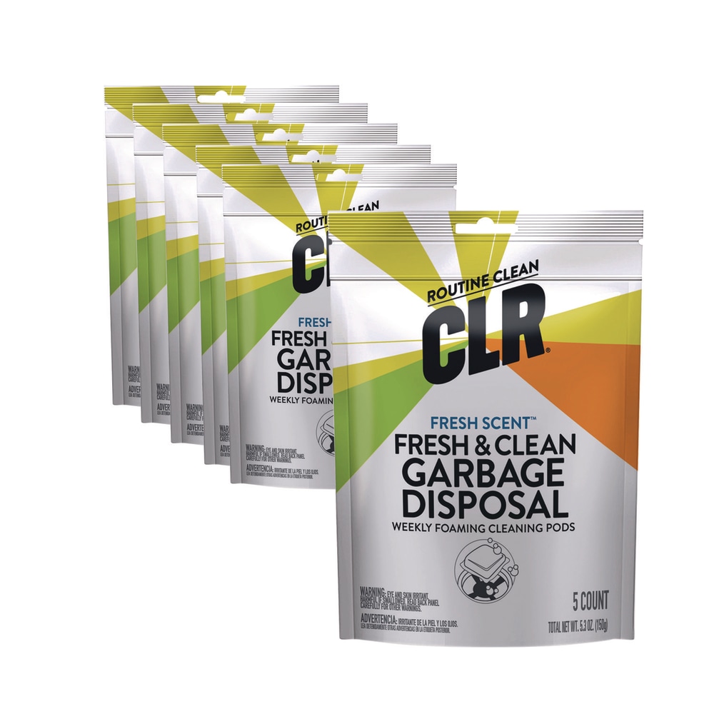 CLR Garbage Disposal Pods, 5 Pods/Pack, 6 Packs/Carton MPN:GDC-6