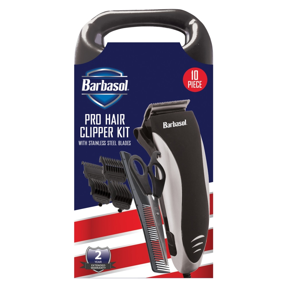 Barbasol Pro Hair Clipper Kit, Black MPN:CBH1-4002-SLV