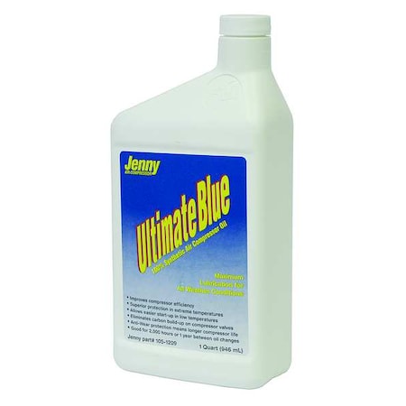 Compressor Oil, 1 qt, Bottle, 30 SAE Grade MPN:105-1209