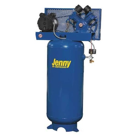 Air Compressor, Stationary, 17.8cfm, 125psi, Phase: 3 MPN:G5A-60V-208/3