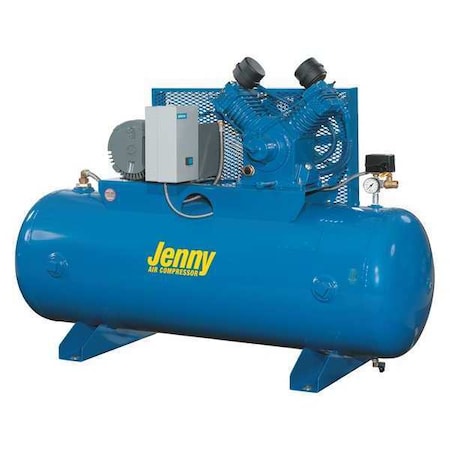 Air Compressor, Horiz. Tank, 1 Stage, 5 HP MPN:J5A-80-230/1