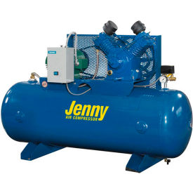 Jenny® GT5B-80 5 HP Two-Stage Compressor 80 Gallon Horiz. 175 PSI 15.2 CFM 1-Phase 230V GT5B-80-230/1