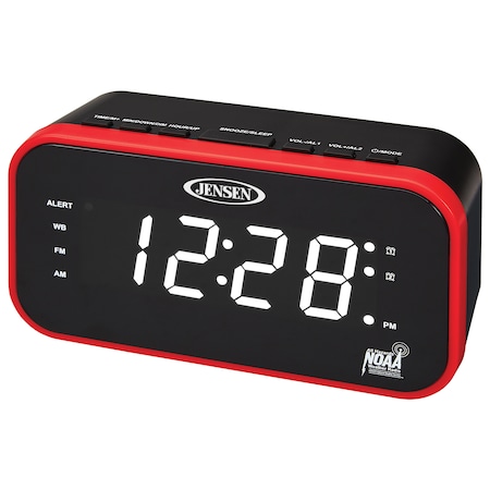 AM/FM Weather Band Clock Radio with Weather Alert MPN:JEP-150