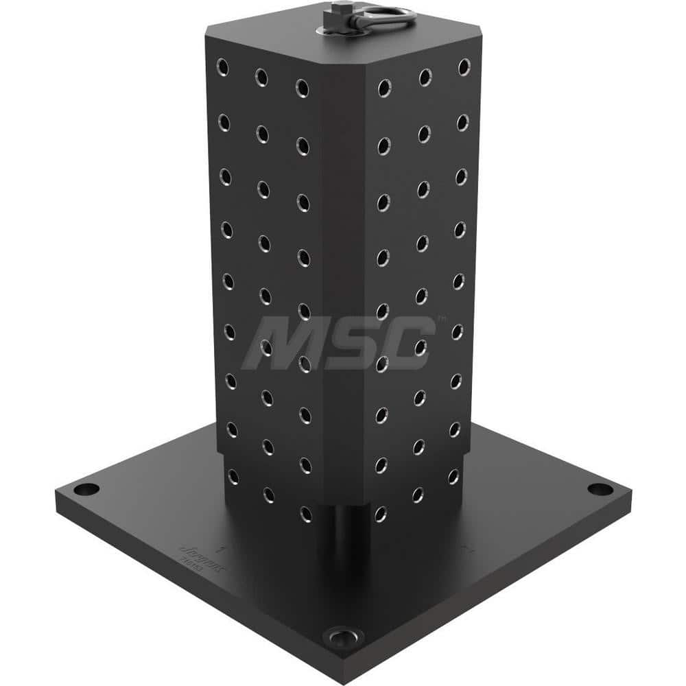 Fixture Columns, Column Shape: T-Style, Square Size: 5.8, Overall Height: 19 in, Base Width: 400 mm, Material: Aluminum, Overall Height (Inch): 19 in MPN:69303