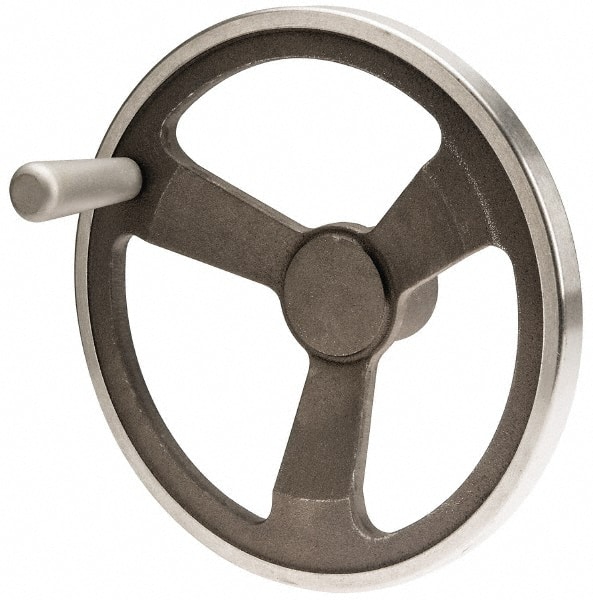 Spoked Offset Handwheel: Aluminum, Plain Finish MPN:22304